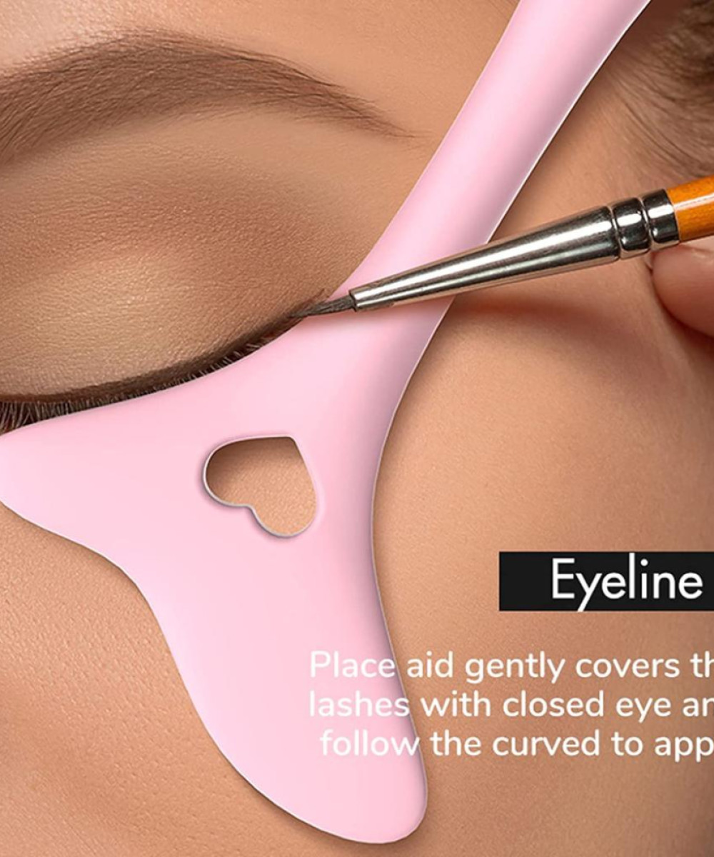 Silicone Eyeliner Stencil Wing Tips Mascara Drawing Lipstick Wearing Tool